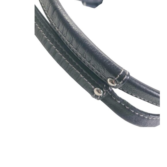 COACH Penelope Black Leather Satchel - Picture 4 of 6